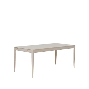 Johanneberg matbord - björk hårdvaxolja-2 iläggsskivor-naturläder - Tre Sekel Möbelsnickeri