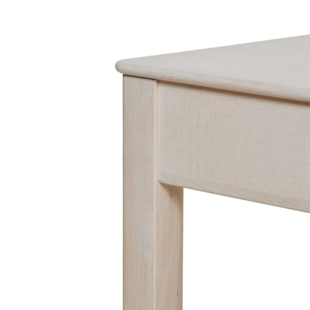 Johanneberg matbord, björk hårdvaxolja-2 iläggsskivor-naturläder Tre Sekel Möbelsnickeri