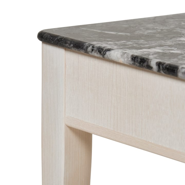 Johanneberg sidobord 120x36 cm - Björk hårdvaxolja-Svart marmor - Tre Sekel Möbelsnickeri