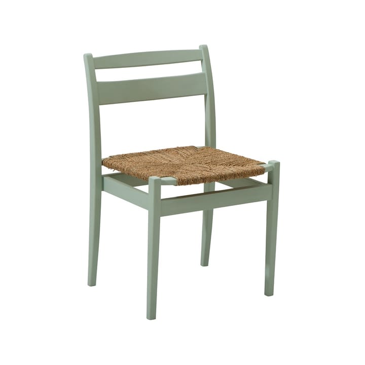 Kaj stol - grön äggoljetempera-flätat sjögräs - Tre Sekel Möbelsnickeri