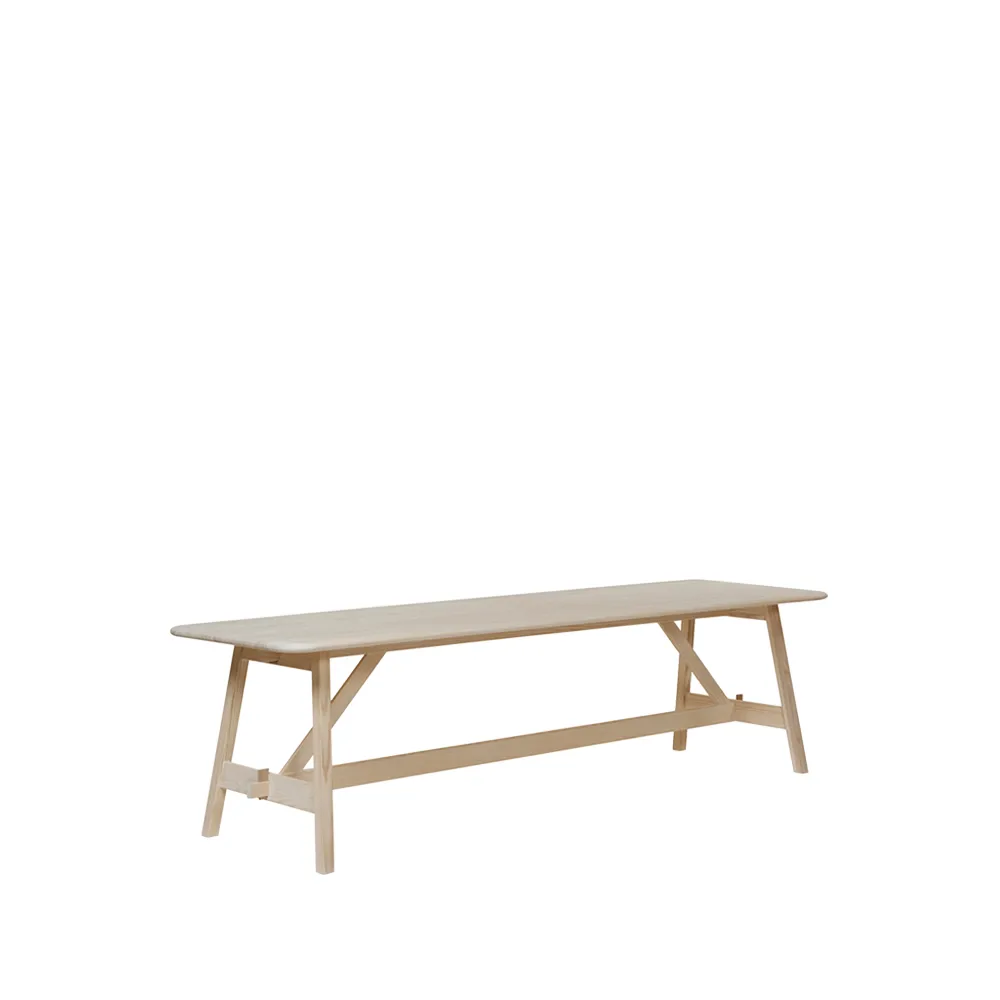 Landala bänk, Furu klarlack 215x40 Tre Sekel Möbelsnickeri