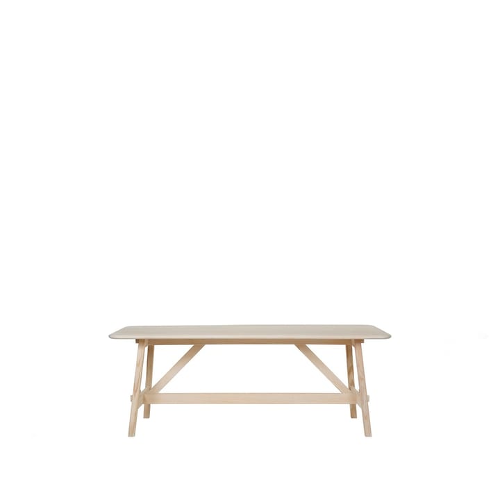 Landala matbord - ek vitpigment hårdvaxolja, 160x75 cm - Tre Sekel Möbelsnickeri
