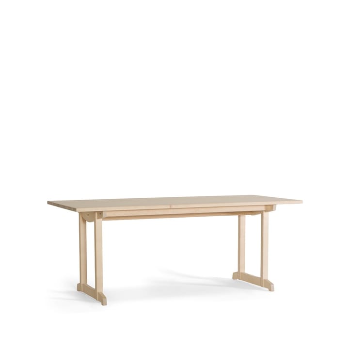 Visingsö matbord björk 200x84 cm - Vitpigmenterad hårdvaxoljad - Tre Sekel Möbelsnickeri