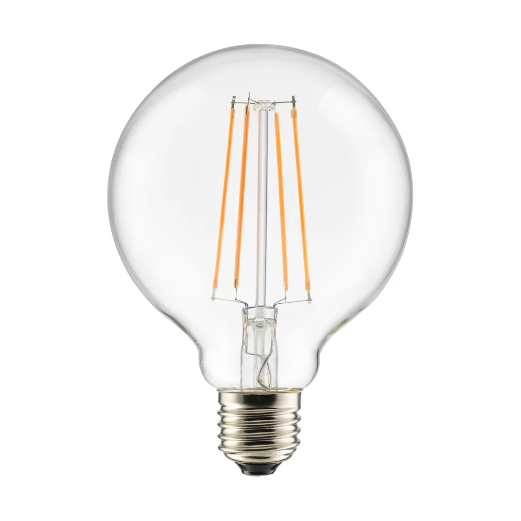 Glob dimbar ljuskälla minne Ø9,5 cm E27, 2700K 806lm 7W Unison