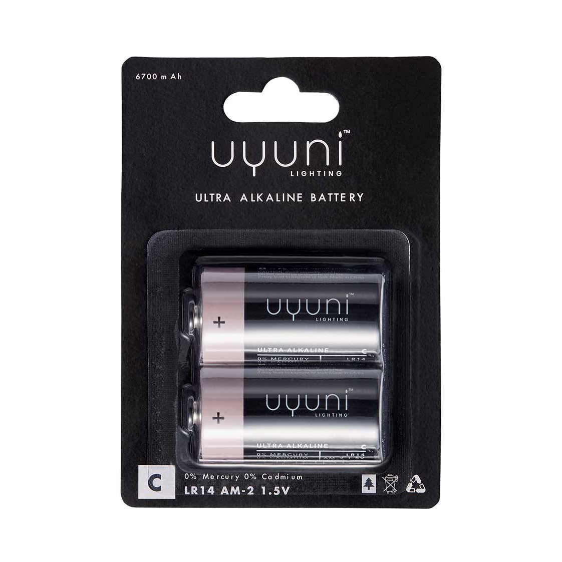 Uyuni Lighting Uyuni Batteri 2-pack C | Skandinavisk Design | Övriga lamptillbehör | Svart