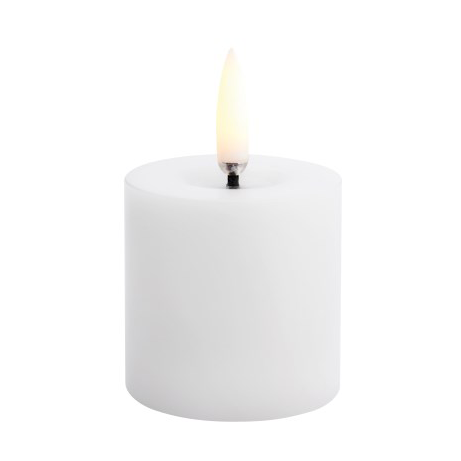 Uyuni Lighting Uyuni LED Blockljus melted Vit, o5x4,5 cm