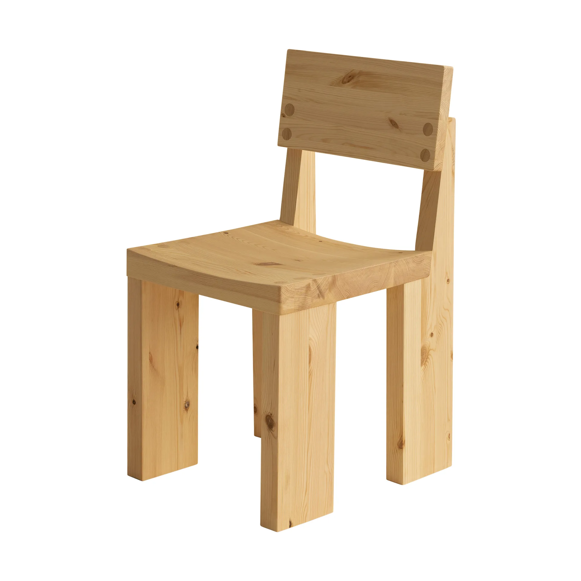 001 Dining Chair stol, Matt oljevaxad furu Vaarnii