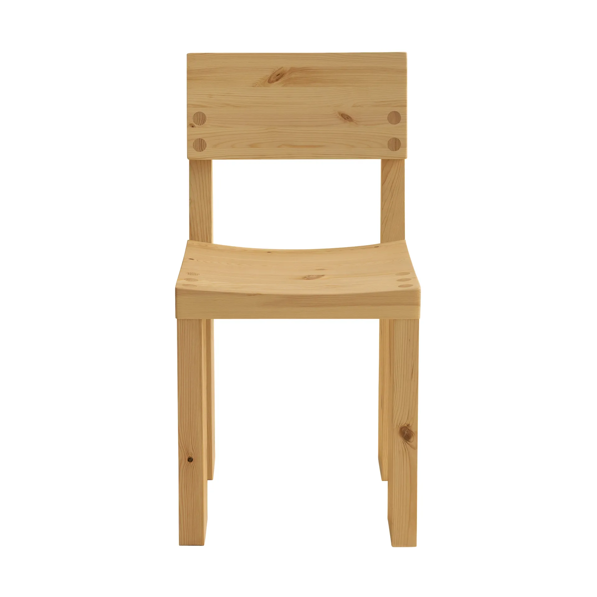 001 Dining Chair stol, Matt oljevaxad furu Vaarnii