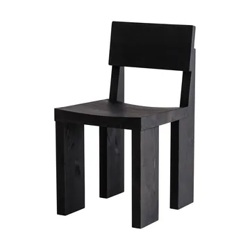 001 Dining Chair stol - Svartbetsad furu - Vaarnii