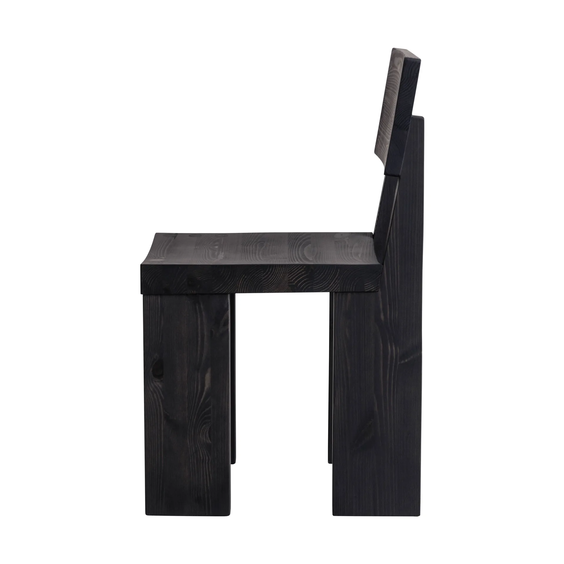 001 Dining Chair stol, Svartbetsad furu Vaarnii