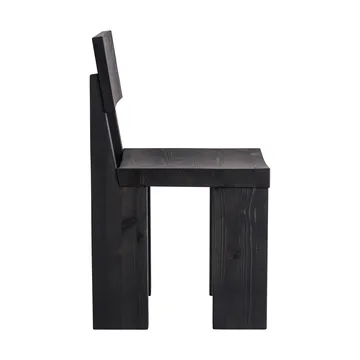 001 Dining Chair stol - Svartbetsad furu - Vaarnii