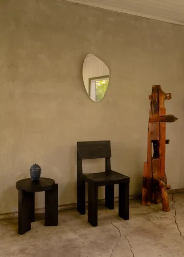 001 Dining Chair stol - Svartbetsad furu - Vaarnii