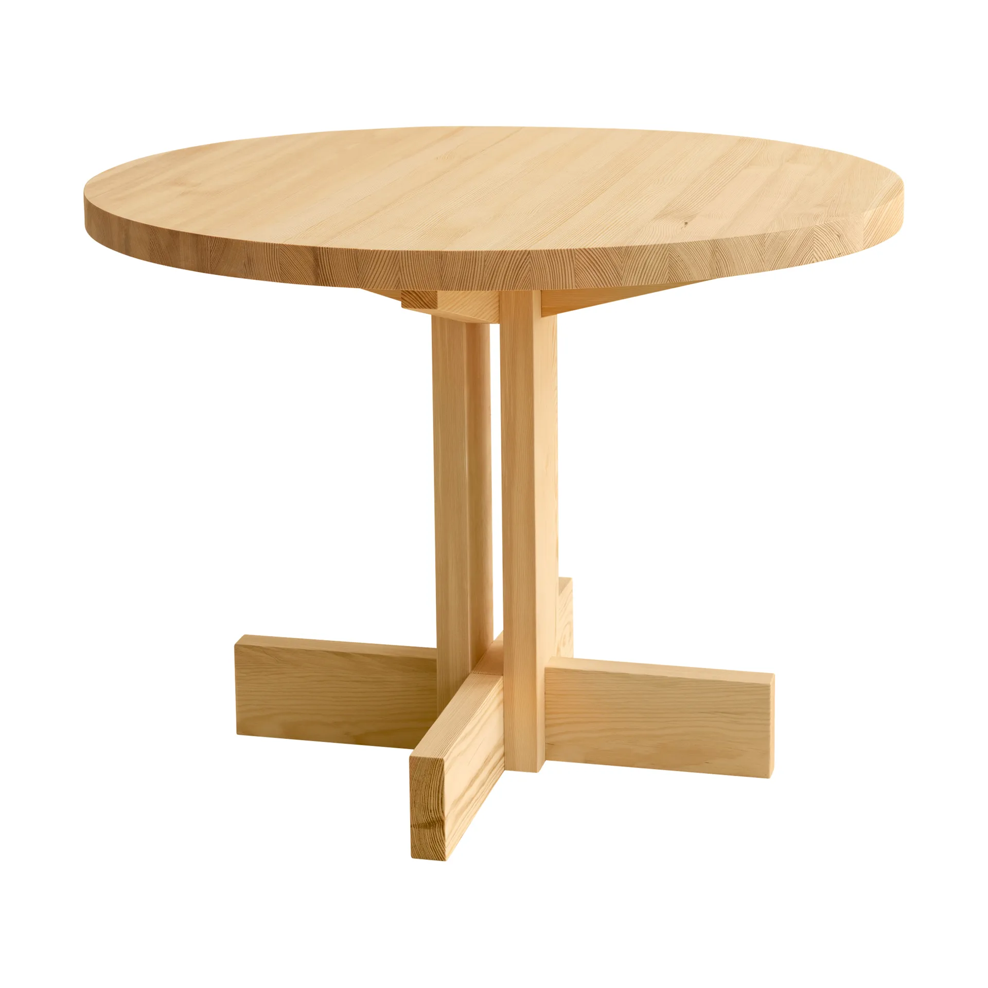 001 Dining Table matbord, Matt oljevaxad furu, Ø100x74 cm Vaarnii