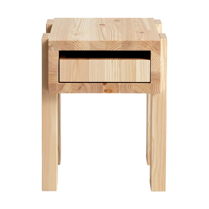 003 Stilts Side Table sidobord - Matt oljevaxad furu 40x36x45 cm - Vaarnii