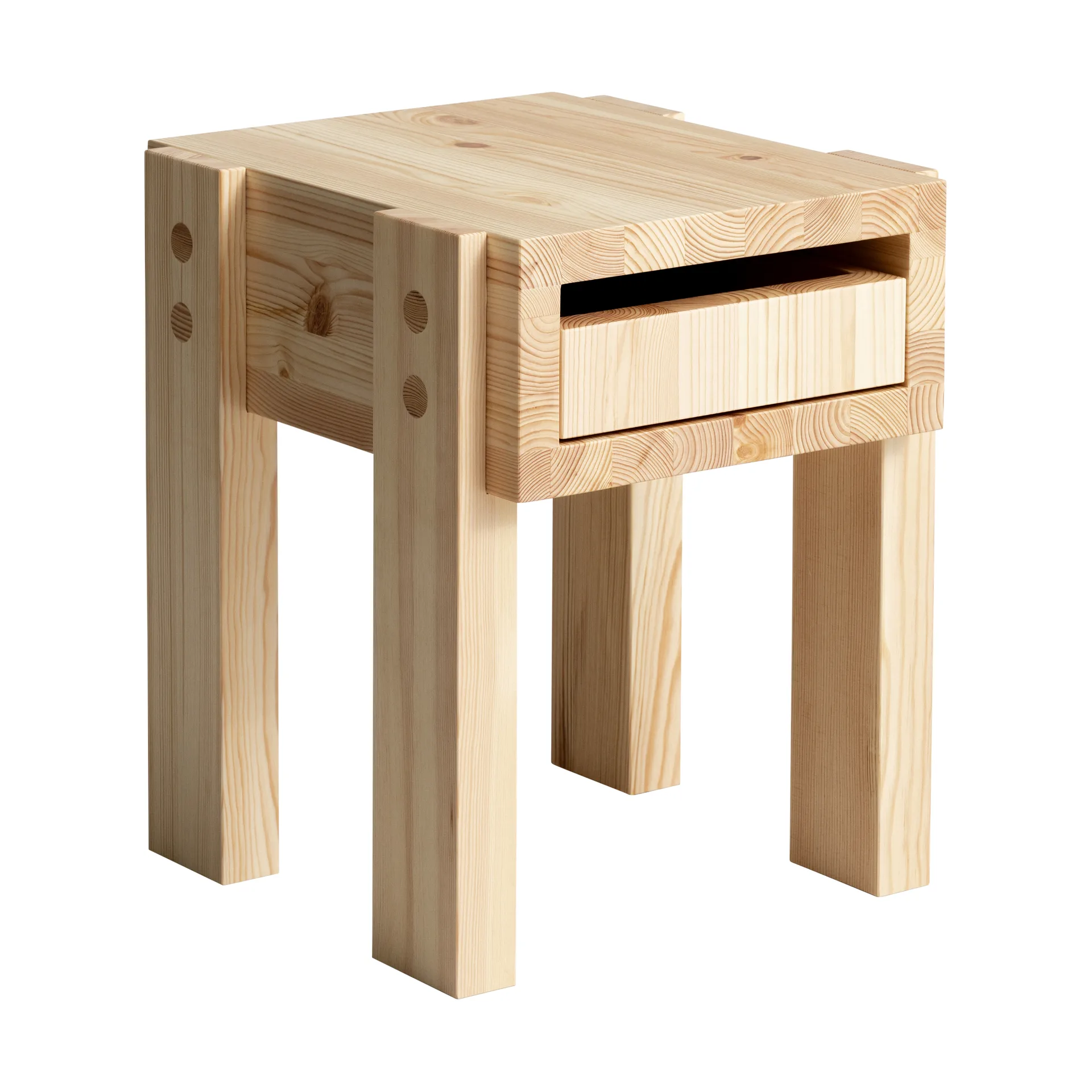 003 Stilts Side Table sidobord, Matt oljevaxad furu 40x36x45 cm Vaarnii