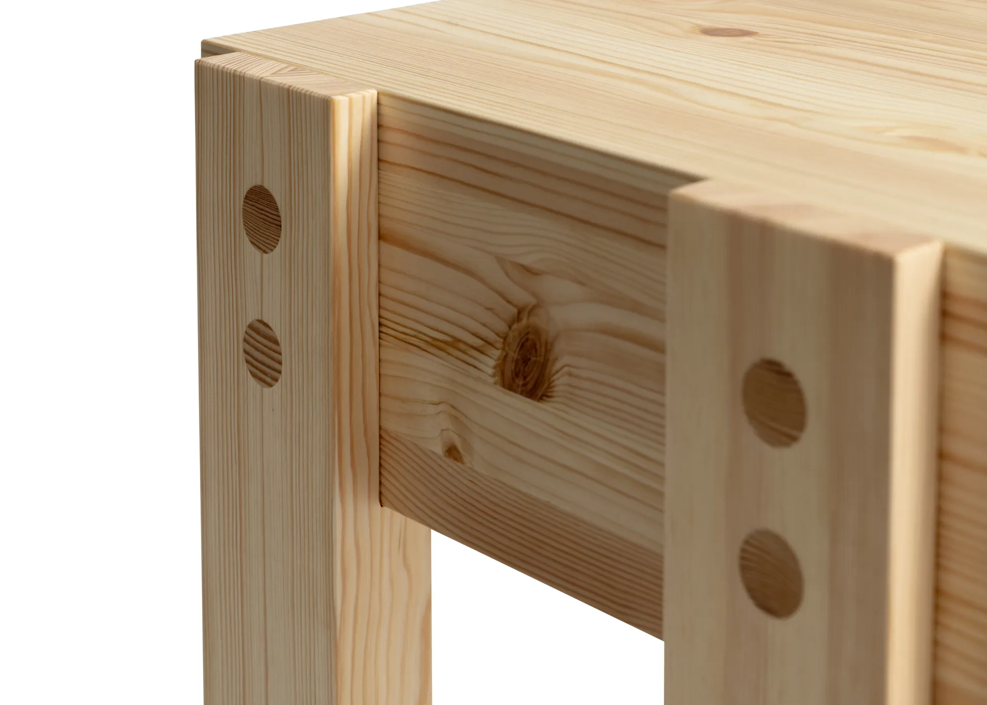 003 Stilts Side Table sidobord, Matt oljevaxad furu 40x36x45 cm Vaarnii