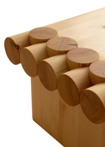 004 Coffee Table soffbord - Matt oljevaxad furu, 120x80x35 cm - Vaarnii