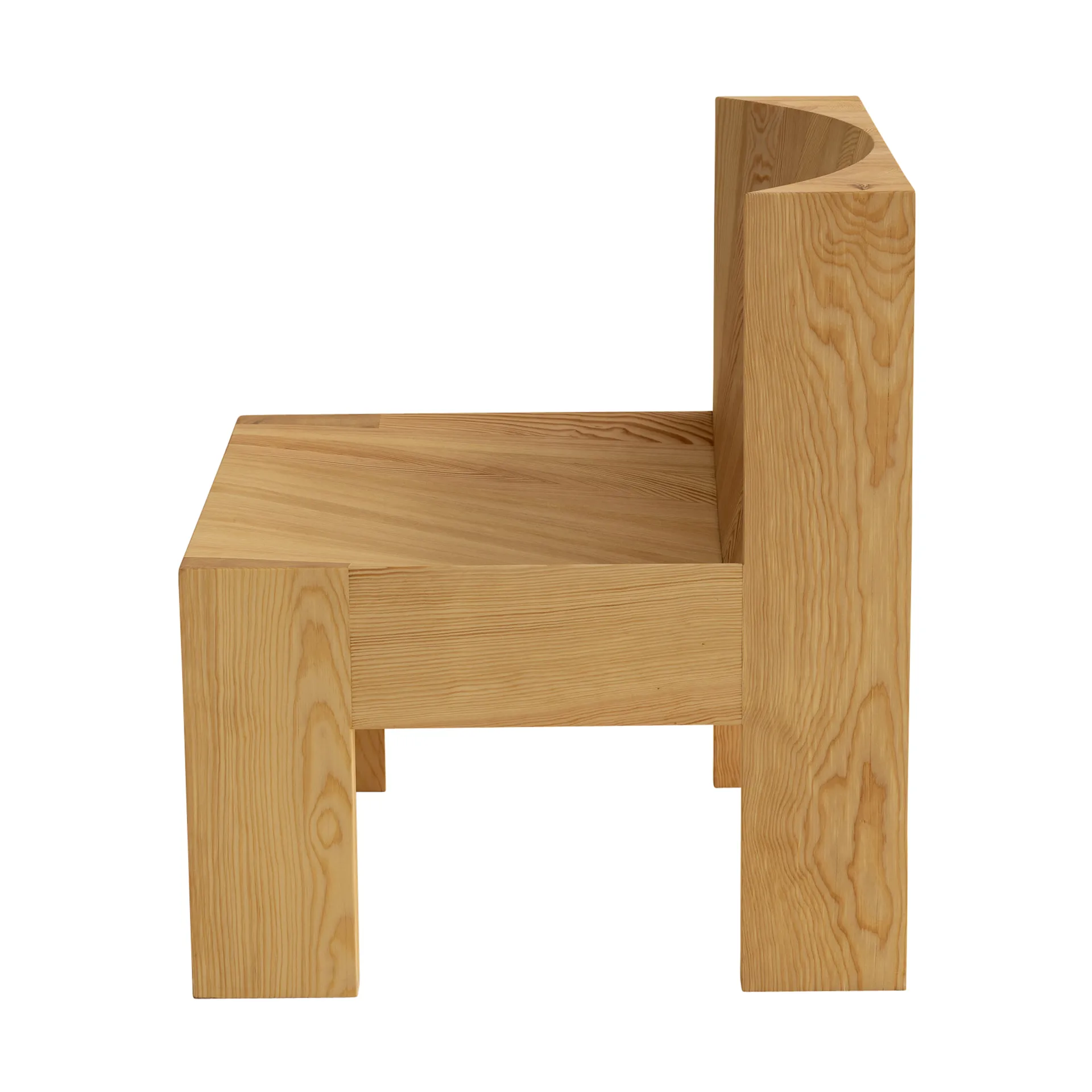 005 Lounge Chair loungestol, Matt oljevaxad furu Vaarnii