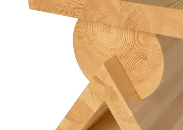 006 AA Side Table sidobord - Matt oljevaxad furu, 40x40x45 cm - Vaarnii