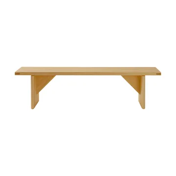 012 Kolmio Bench bänk - Matt oljevaxad furu, 176x42x45 cm - Vaarnii