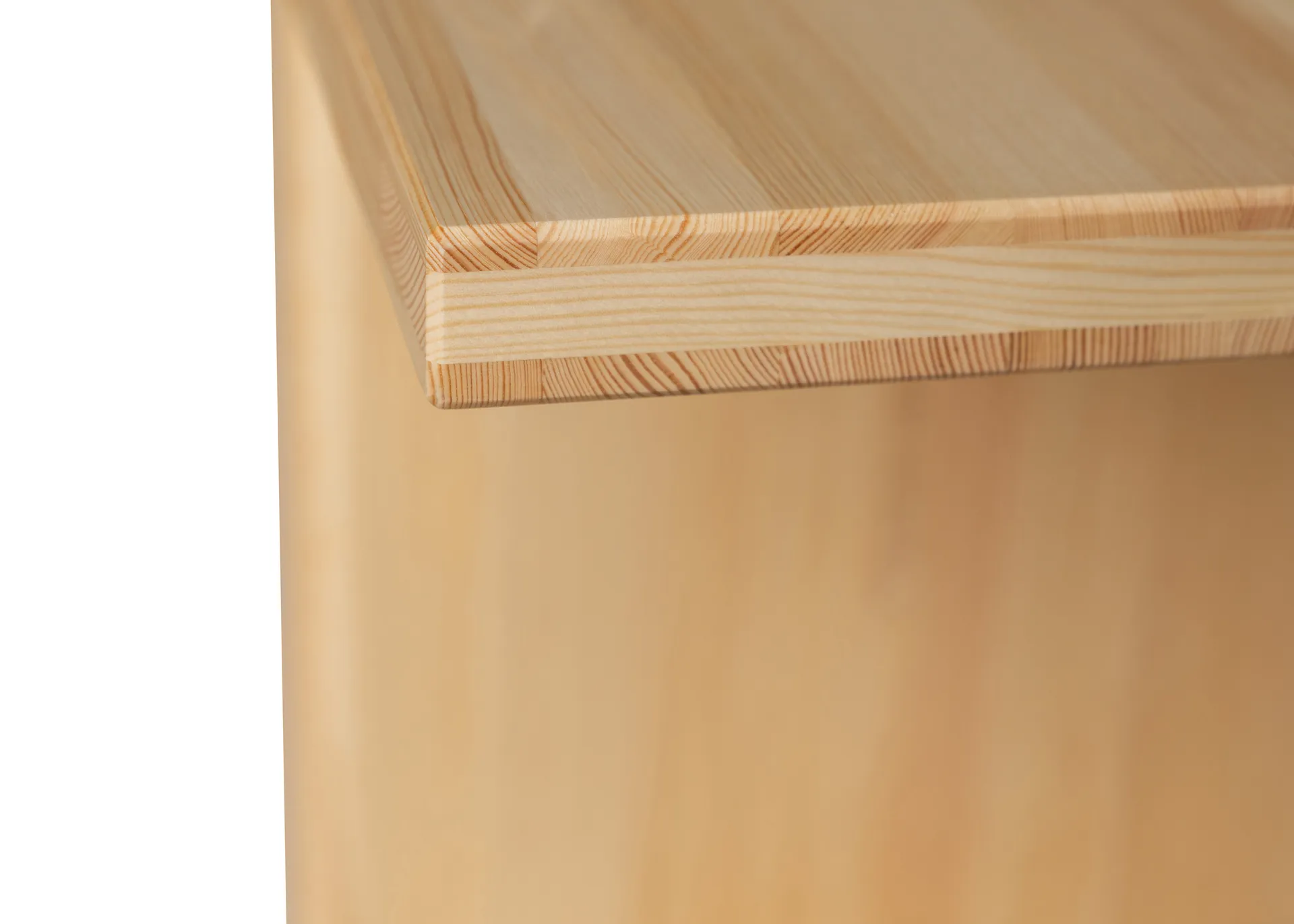 012 Kolmio Bench bänk, Matt oljevaxad furu, 227x42x45 cm Vaarnii