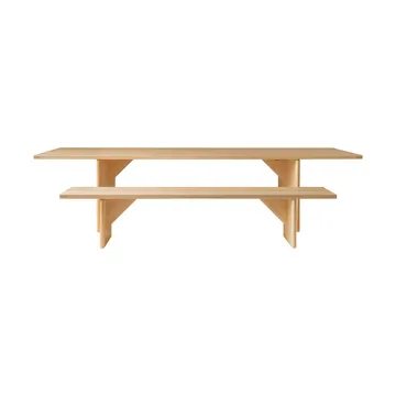 012 Kolmio Dining Table bord - Matt oljevaxad furu, 305x99x72 cm - Vaarnii