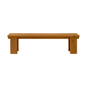 013 Osa Outdoor Bench bänk - Värmebehandlad furu, 182x37x49 cm - Vaarnii