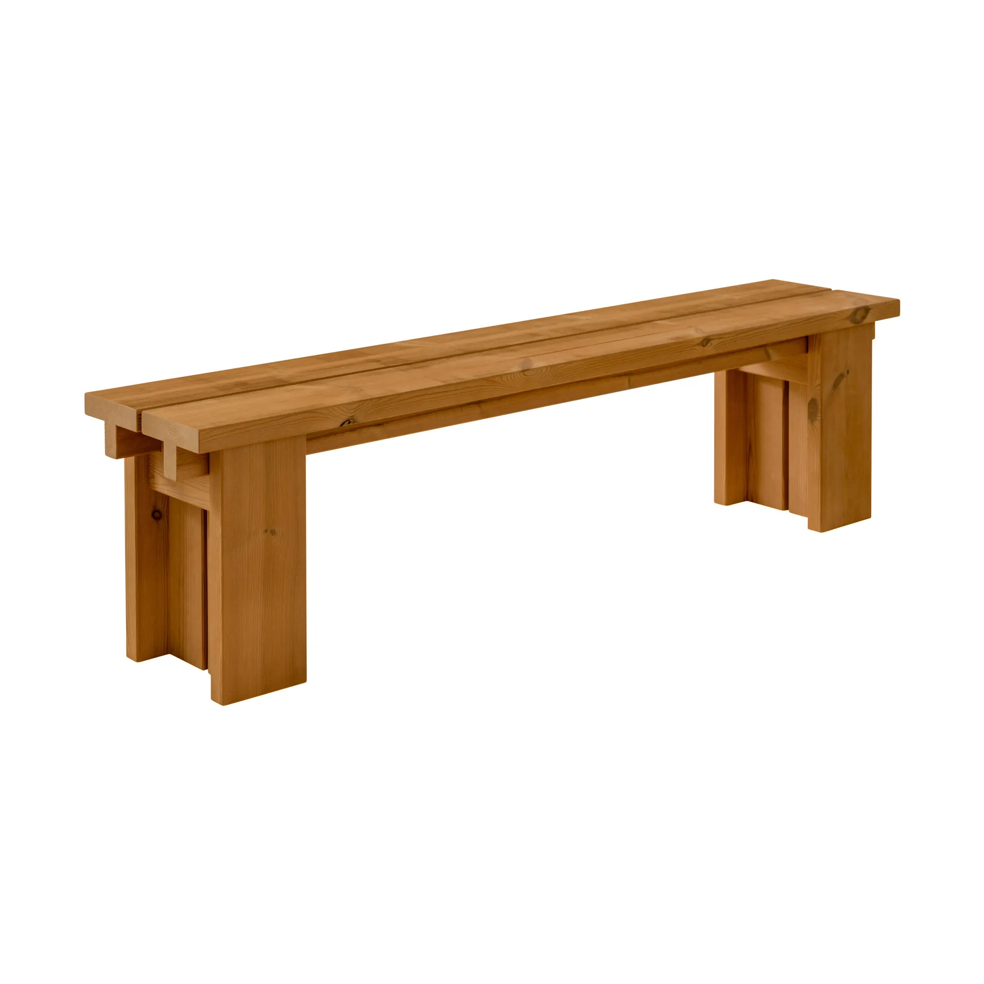013 Osa Outdoor Bench bänk, Värmebehandlad furu, 182x37x49 cm Vaarnii