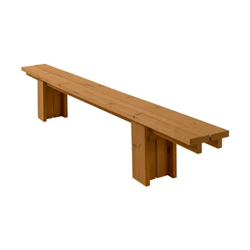 013 Osa Outdoor Bench bänk - Värmebehandlad furu, 333x37x49 cm - Vaarnii