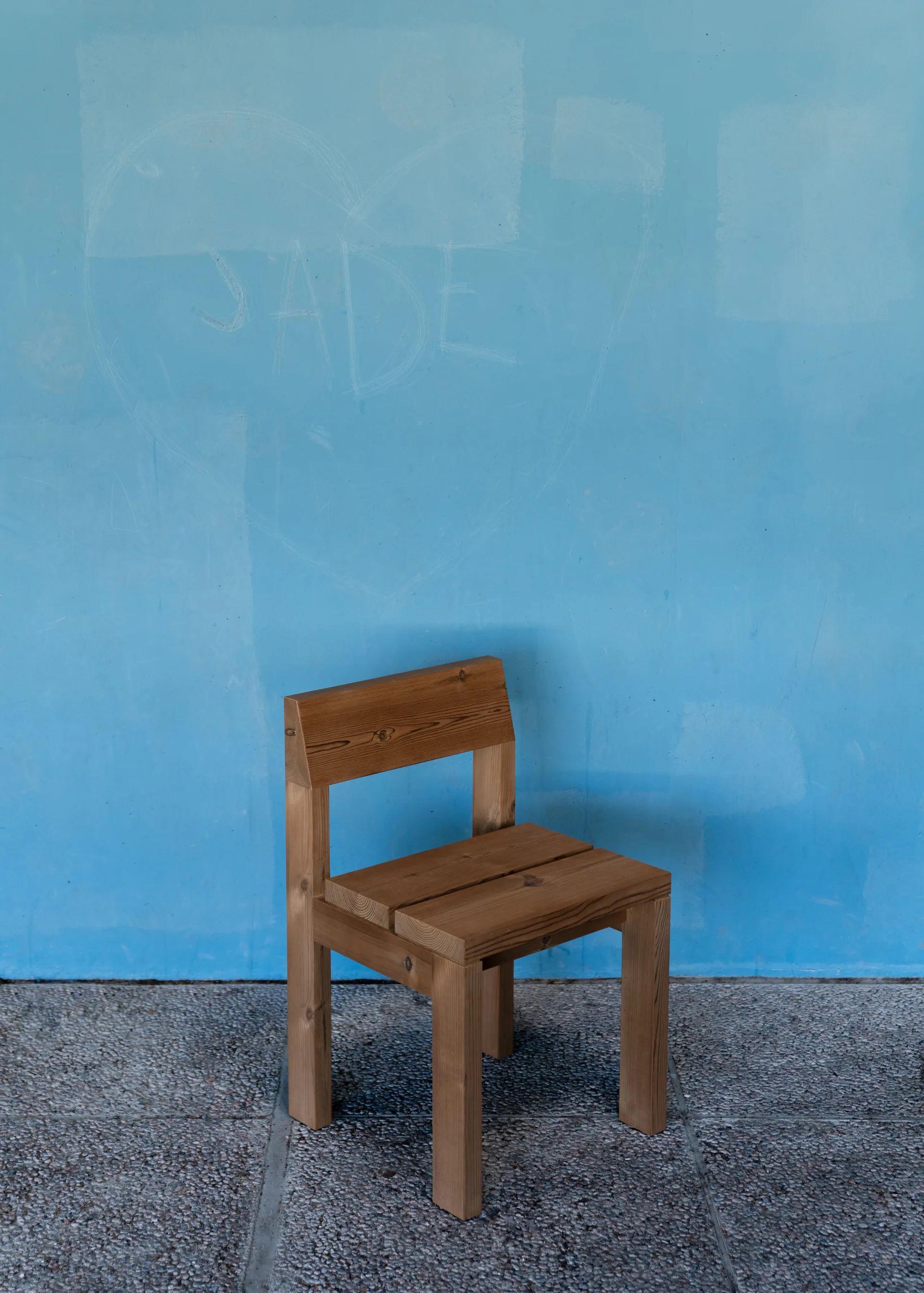 013 Osa Outdoor Dining Chair stol, Matt oljevaxad furu Vaarnii