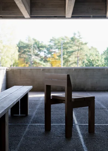 013 Osa Outdoor Dining Chair stol - Matt oljevaxad furu - Vaarnii