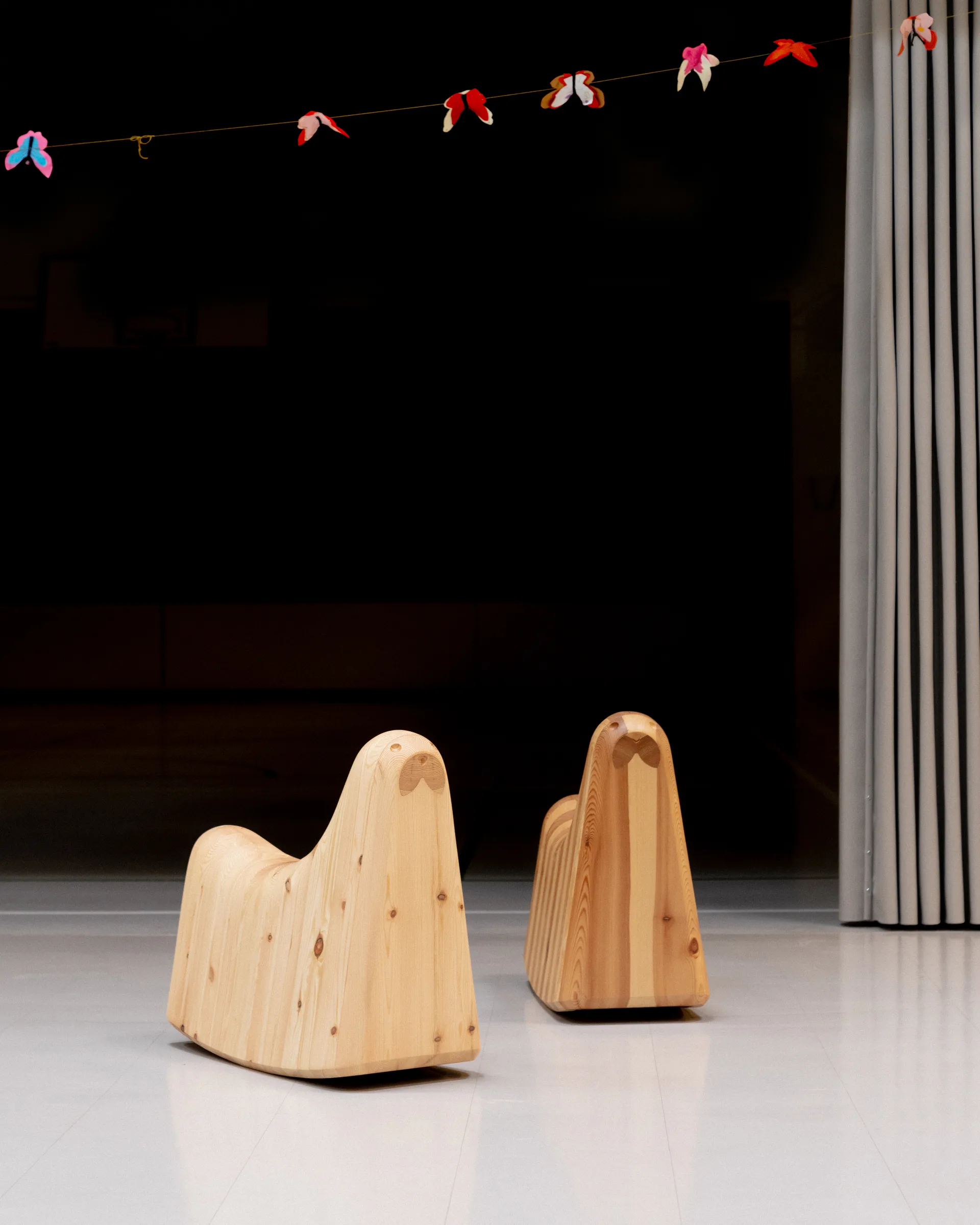 014 Norppa Rocking Toy gunghäst, Matt oljevaxad furu Vaarnii