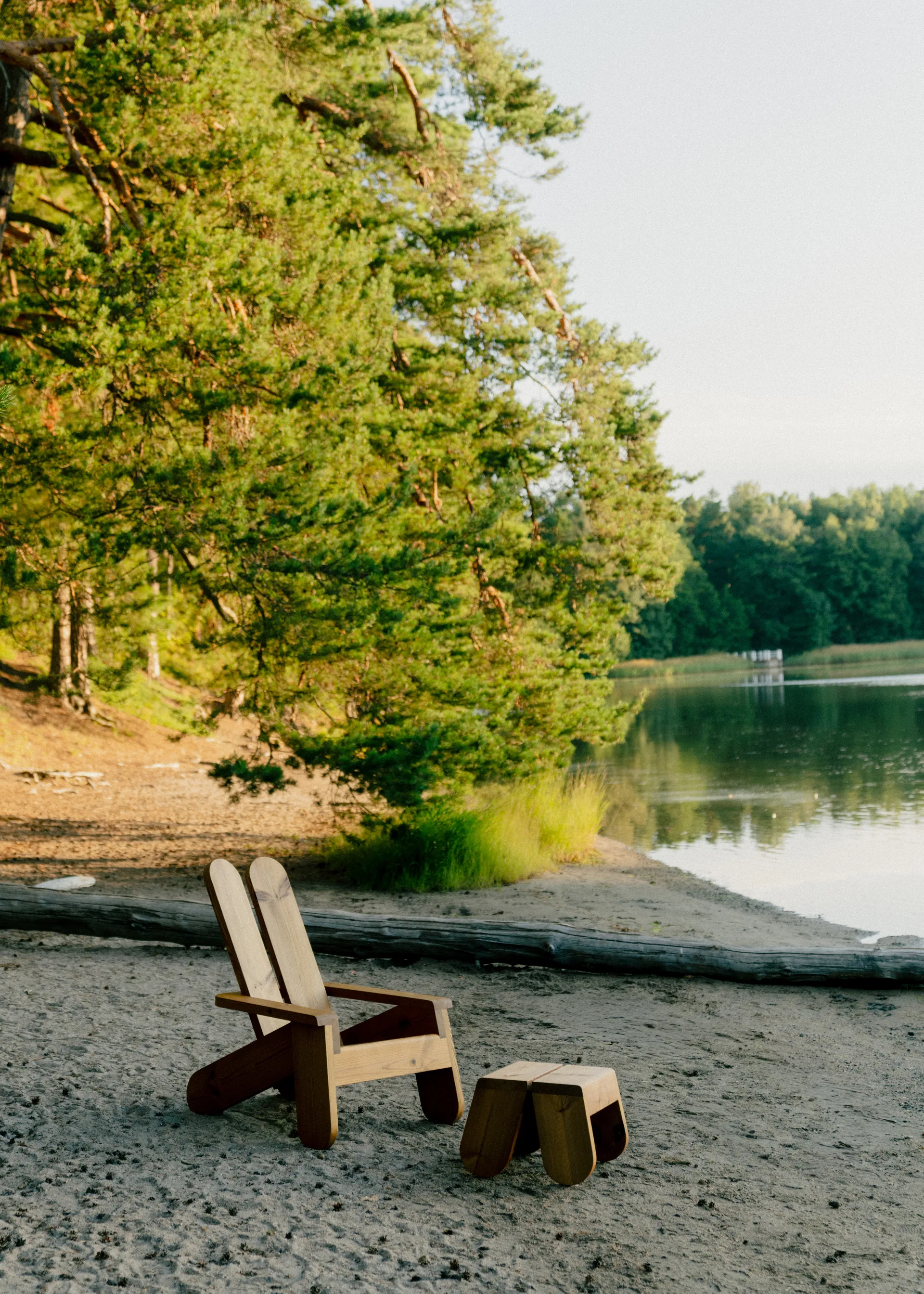 015 Peace Outdoor Foot Stool fotpall, Värmebehandlad furu Vaarnii