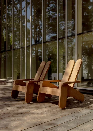 015 Peace Outdoor Lounge Chair loungestol - Värmebehandlad furu - Vaarnii