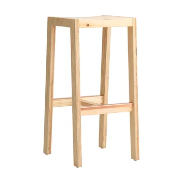 016 Maasto Bar Stool barpall - Matt oljevaxad furu, 75 cm - Vaarnii
