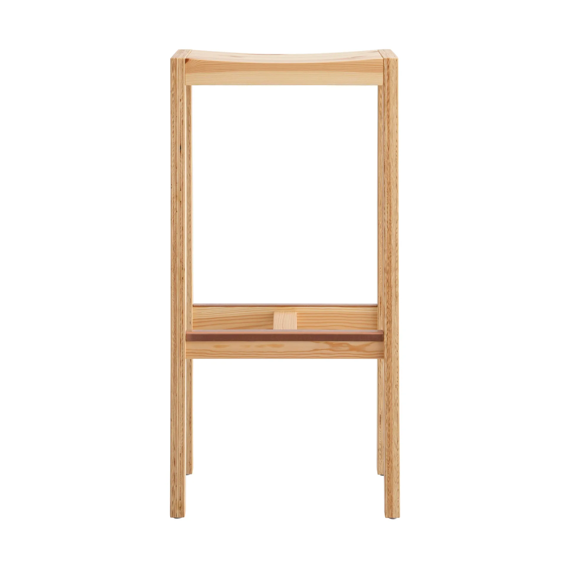 016 Maasto Bar Stool barpall, Matt oljevaxad furu, 75 cm Vaarnii