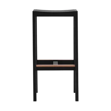 016 Maasto Bar Stool barpall - Svartbetsad furu, 75 cm - Vaarnii