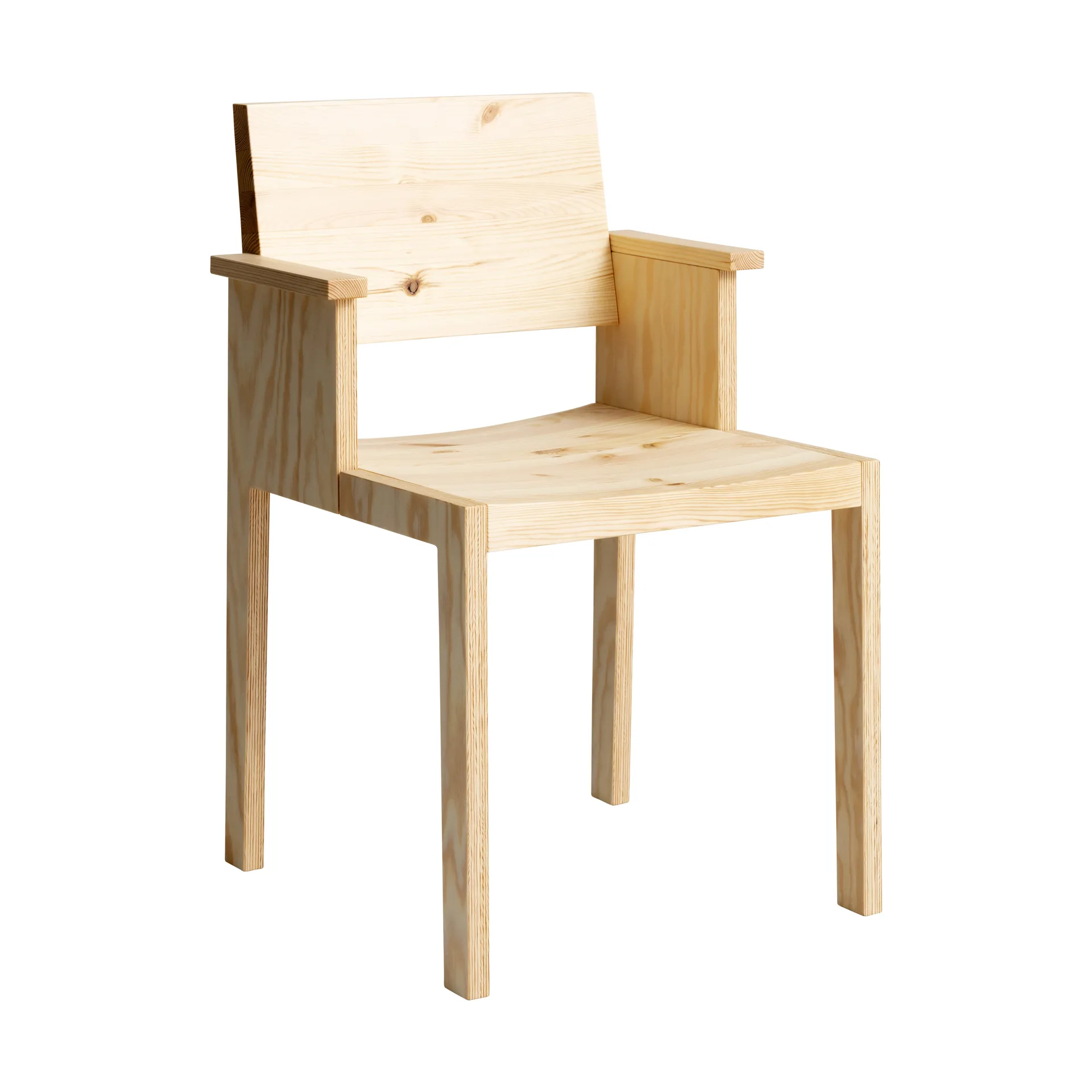 016 Maasto Dining Armchair karmstol, Matt oljevaxad furu Vaarnii