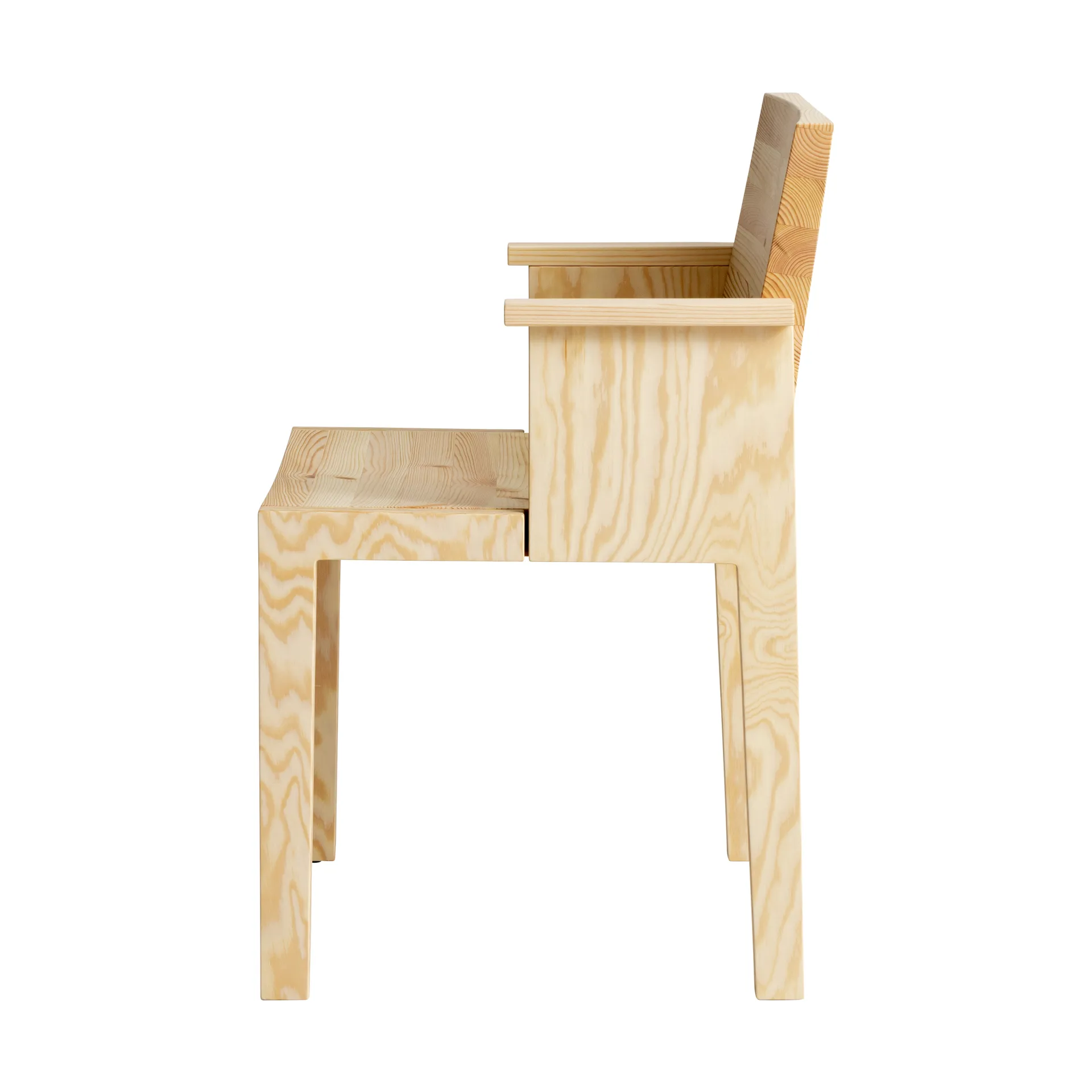 016 Maasto Dining Armchair karmstol, Matt oljevaxad furu Vaarnii