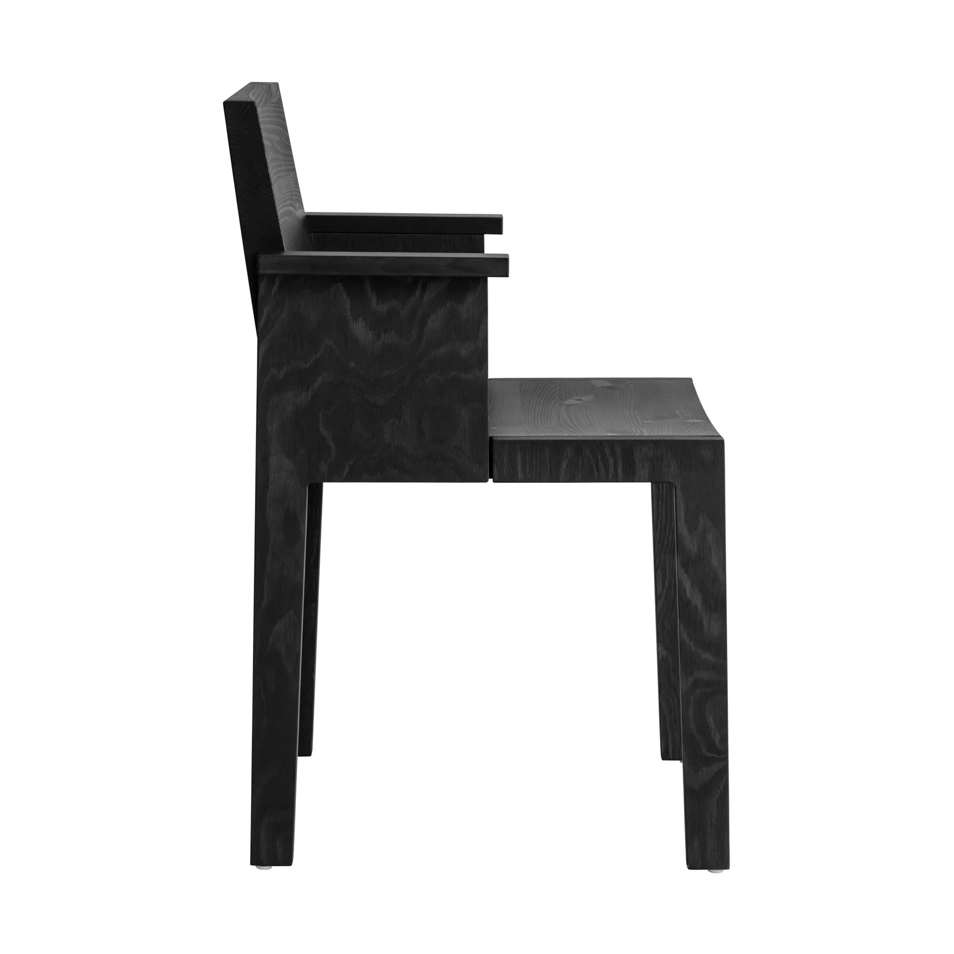 016 Maasto Dining Armchair karmstol, Svartbetsad furu Vaarnii