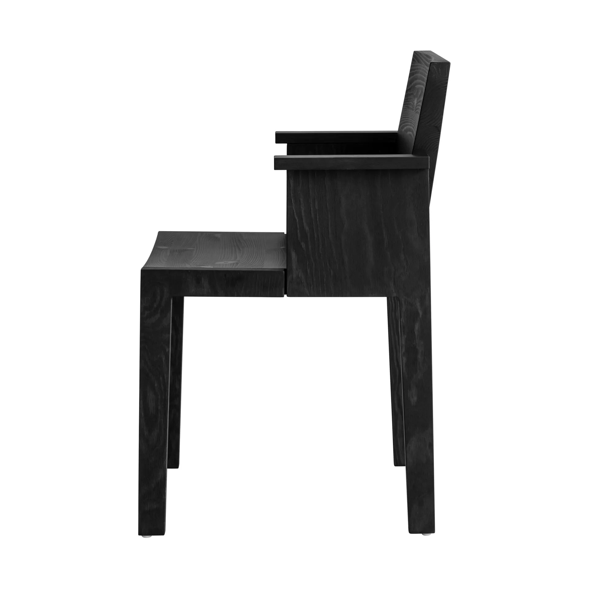 016 Maasto Dining Armchair karmstol, Svartbetsad furu Vaarnii