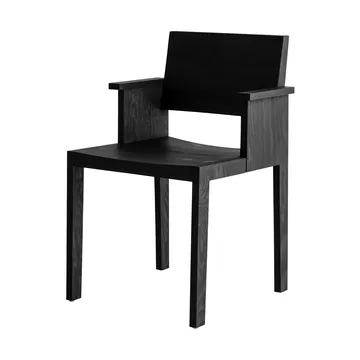 016 Maasto Dining Armchair karmstol - Svartbetsad furu - Vaarnii