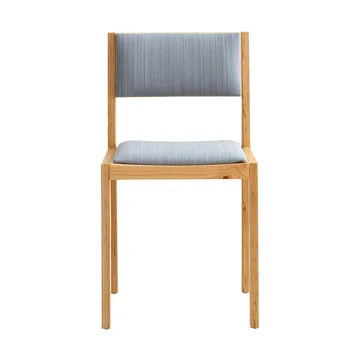 016 Maasto Dining Chair stol - Matt oljevaxad furu, framsidesklädd grå - Vaarnii