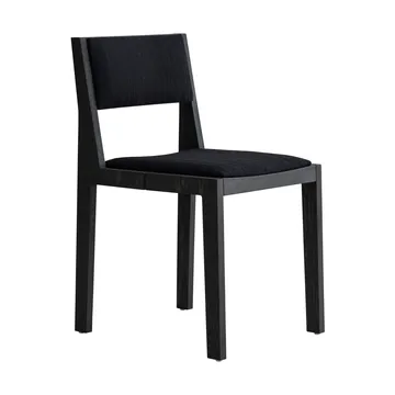 016 Maasto Dining Chair stol - Svartbetsad furu, framsidesklädd svart - Vaarnii