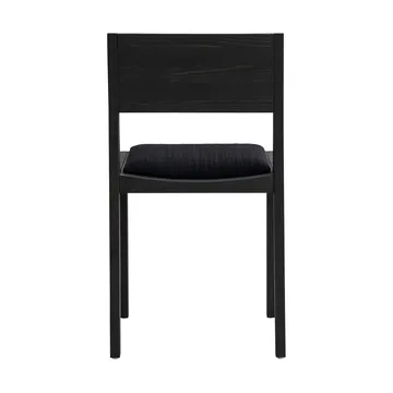 016 Maasto Dining Chair stol - Svartbetsad furu, klädd sits svart - Vaarnii