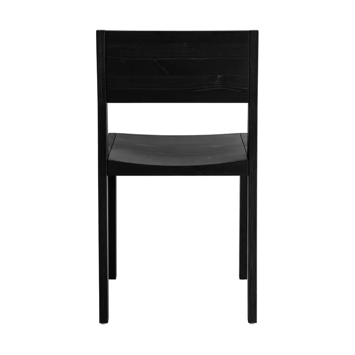 016 Maasto Dining Chair stol - Svartbetsad furu - Vaarnii