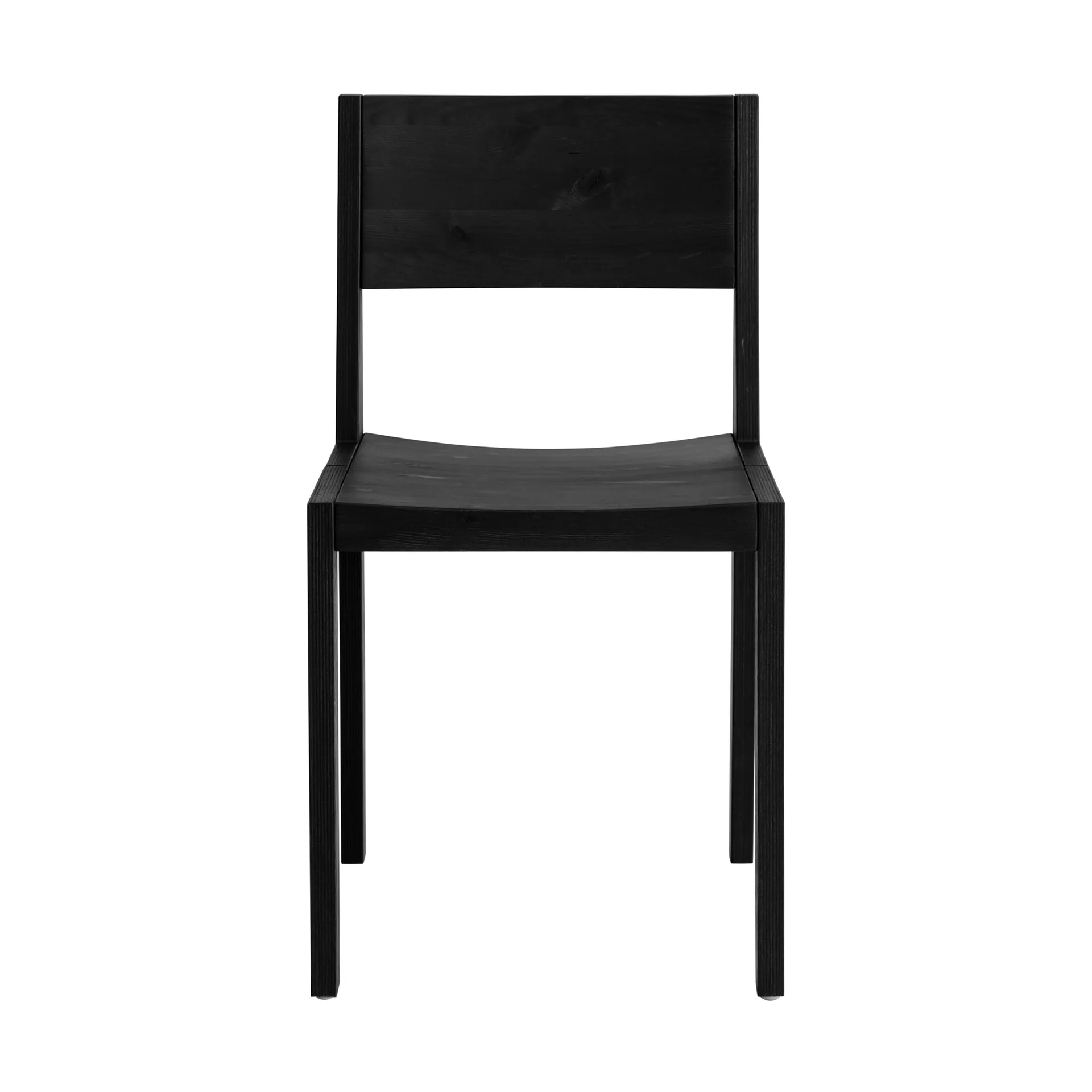 016 Maasto Dining Chair stol, Svartbetsad furu Vaarnii