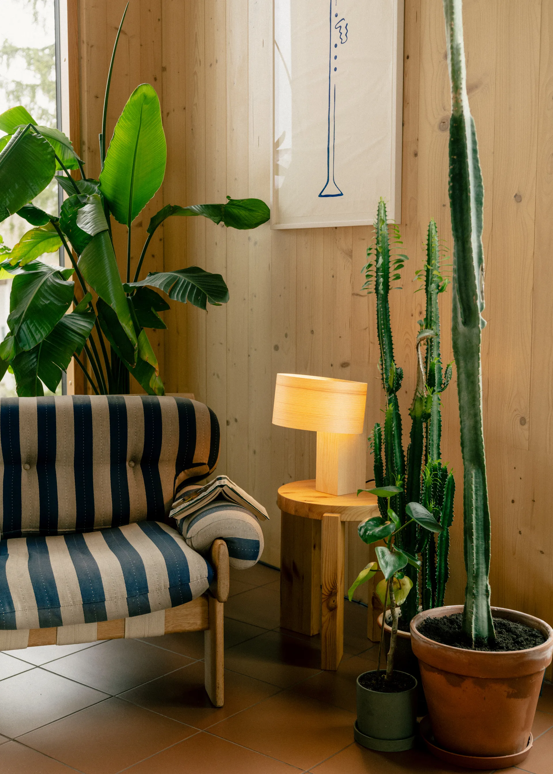 018 Hoop Table Lamp bordslampa, Matt oljevaxad furu, 23 cm Vaarnii