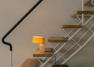 018 Hoop Table Lamp bordslampa - Matt oljevaxad furu, 34 cm - Vaarnii