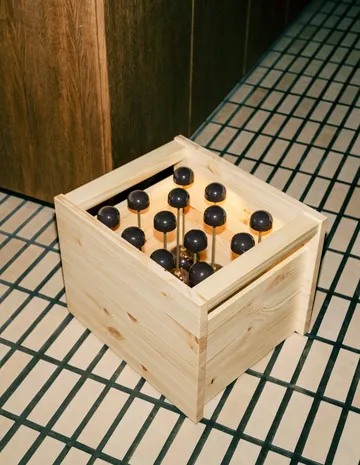 020 Koppa Crate förvaringslåda - Oljevaxad furu, large 38x43x36 cm - Vaarnii